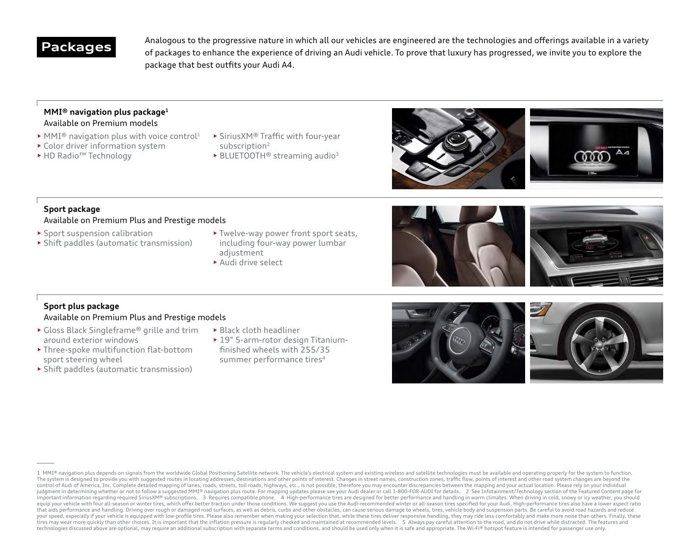 2015 Audi A4 Brochure Page 9